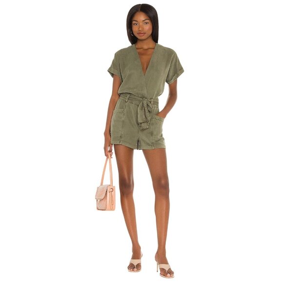 YFB CLOTHING Axel Romper in Cadet Pigment Large New Womens Outfit
